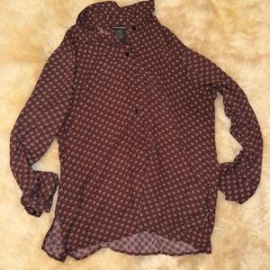 Womens button down collared shirt